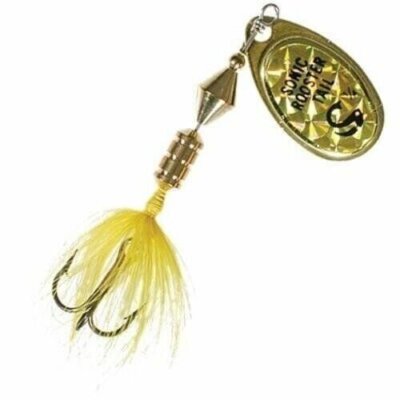 Wordens 182-CHMY Sonic Rooster Tail in-Line Spinner, 2 3/8'', 1/8 oz