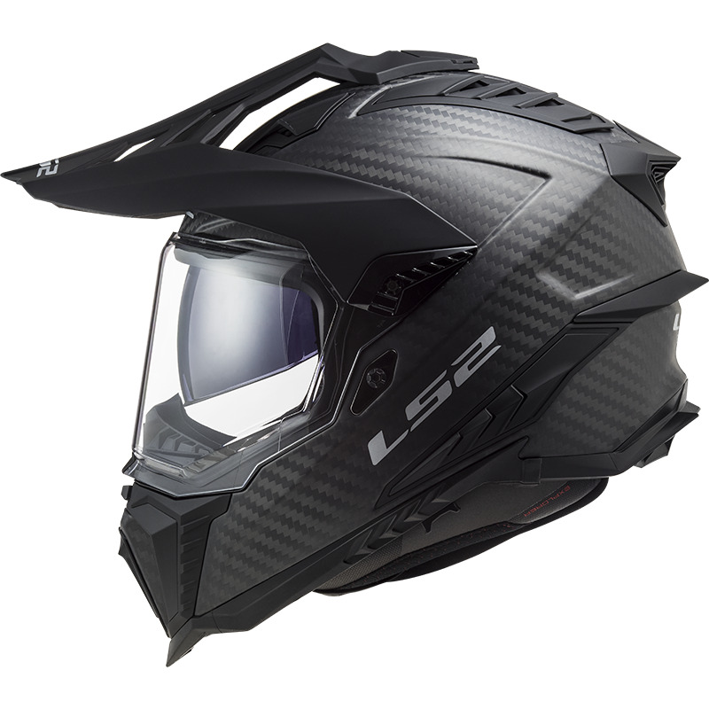 Casco MX701 LS2 C Carbon lucido Explorer solid enduro cross