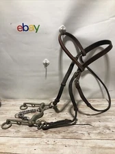 Vintage Bobby’s English Leather Horse Harness Bridle w No Rust Bit Made England