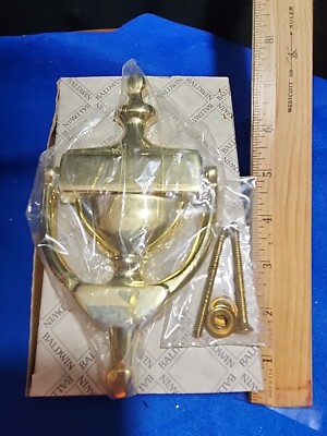 Baldwin Hardware Solid Brass Door Knocker New Old Stock