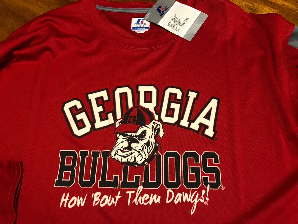 Camisa Russell Athletic Georgia How Bout Them Dawgs Manga Larga LG Otoño 2011 Nueva Con Etiquetas Foto 4 de 4