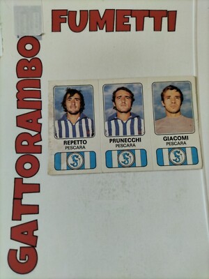 Footballer figures - No. 467 Repetto-Prunecchi Pescara new - year 1976-77 Panini