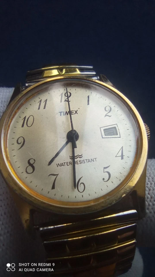 Vintage Watch TIMEX Mechanical 1970's Wrist watch Gold tone - image 4 of 4