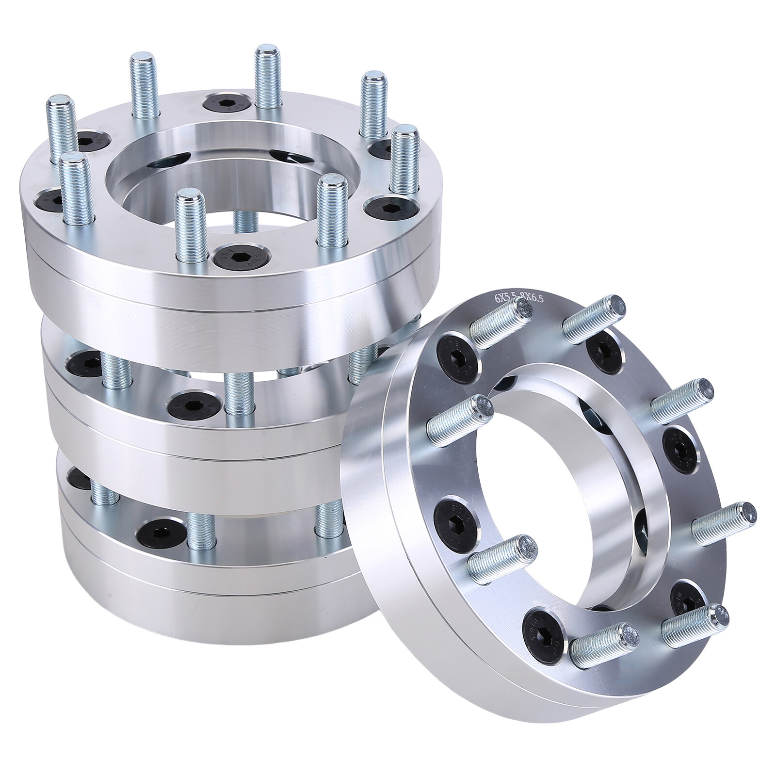 4PCS For Chevy GMC 2500 3500 6x5.5 to 8x6.5 New Wheel Adapters Spacers