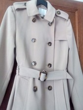 Trench Coat (h And M) Beige. (xs) Knee Length ..immaculate