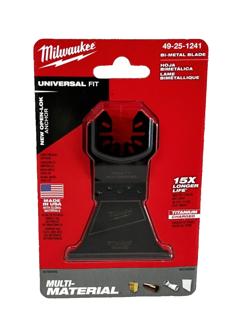Milwaukee 2-1/2 in. Titanium Bi-Metal Universal  Multi-Tool Oscillating Blade