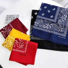 Men Women Bandana Cotton Paisley Print Scarf Head Wrap Neck Headband Hair Band η