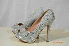 Evening Prom Luxery Rhinestone High Heel Shoes for Women Carina 79 