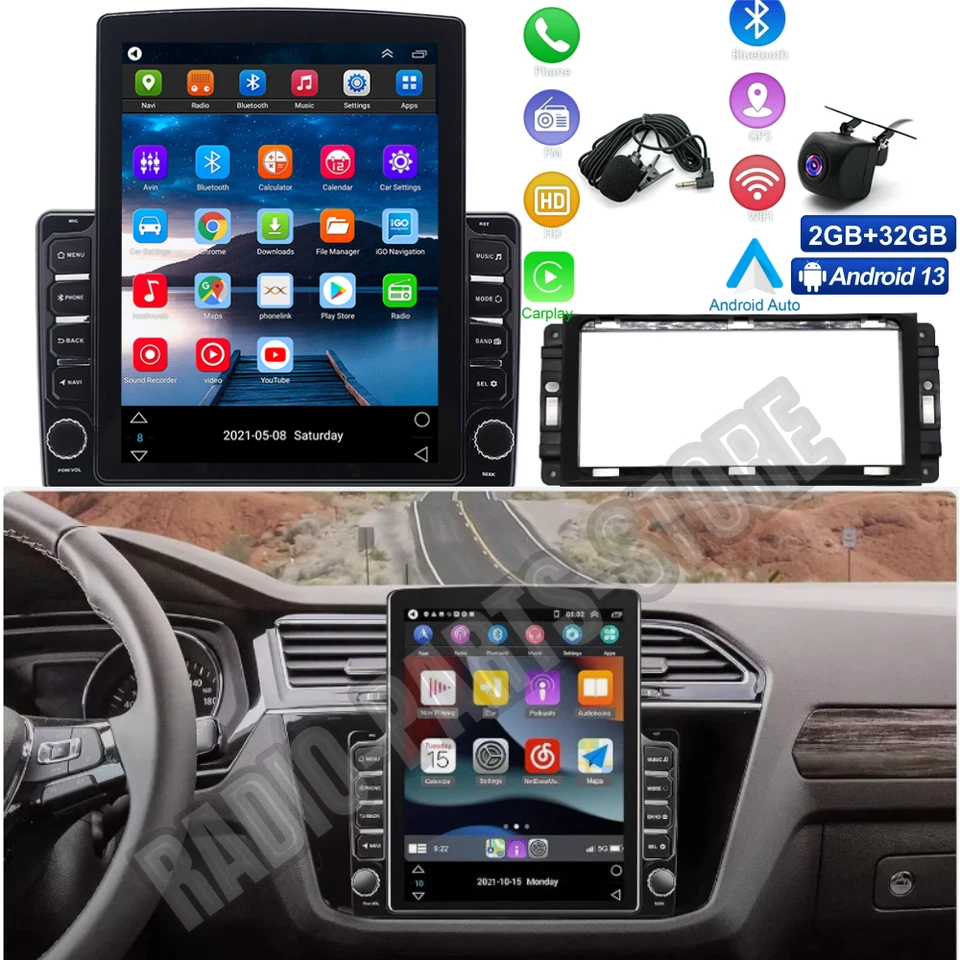 9.7INCH For 2015-2018 Chevrolet Colorado GMC Canyon CarPlay GPS Car Stereo Radio Foto 3 de 4