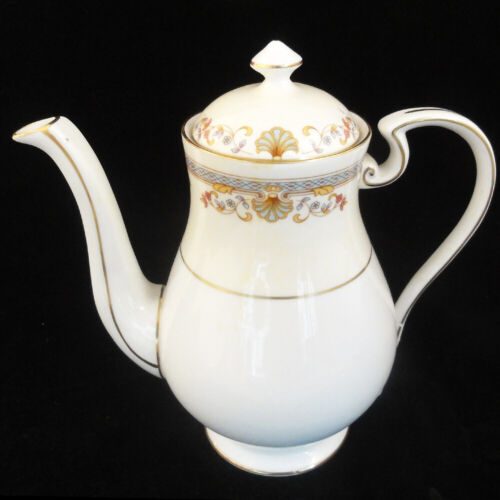 SHELBOURNE by Aynsley Coffee Pot 8.75" tall NEW NEVER USED Bone China England  - Picture 1 of 12