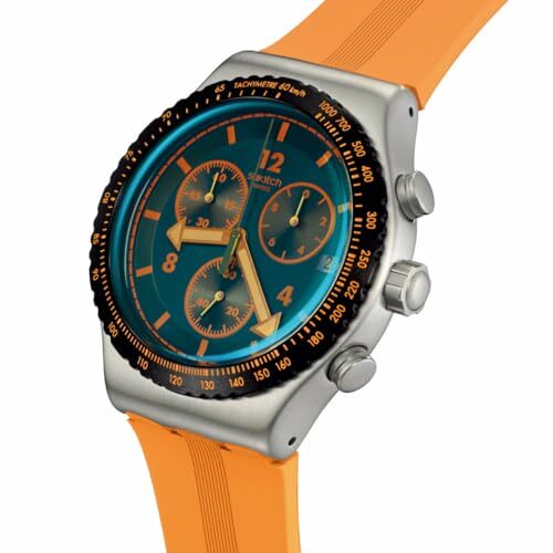 Swatch TANGERINE TIGER YVS529 Unisex Adults Swiss Made FROM JAPAN