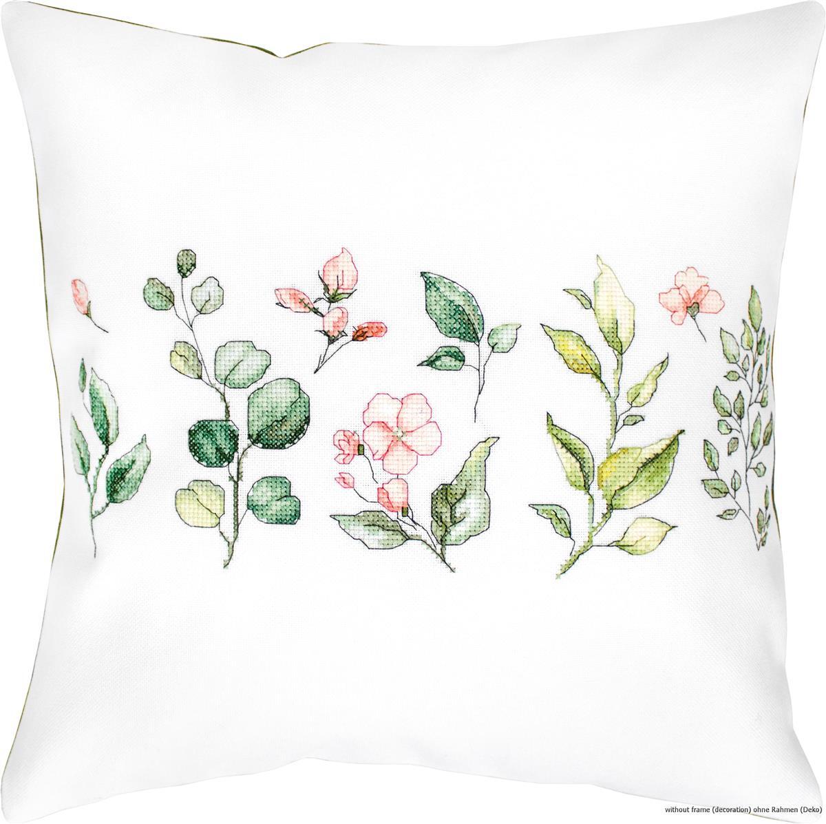 Luca-S counted Cross Stitch kit Pillow ""Summer feeling"", 40x40cm, DIY
