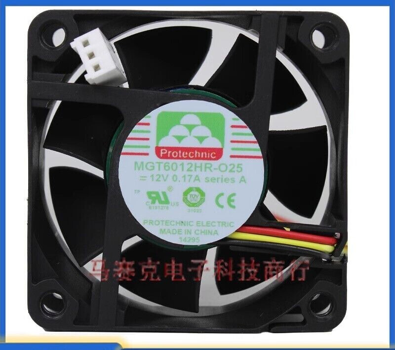 Protochnic MGT6012HR-O25 DC12V 6CM 6025 CPU Power Supply Chassis Fan