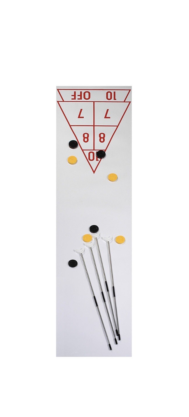 Champion Sports Economy Shuffleboard Set Indoor Outdoor 15’ Court 8