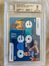 2008-09 SkyBox One on One Dual Jersey Chris Paul & Deron Williams BGS 9 #OO-PW