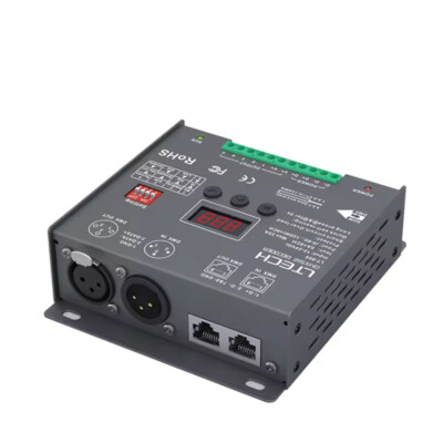 LTECH LED DMX PWM Decoder RGB/RGBW LED Strip Controller XLR-3/RJ45 DMX512 Slave