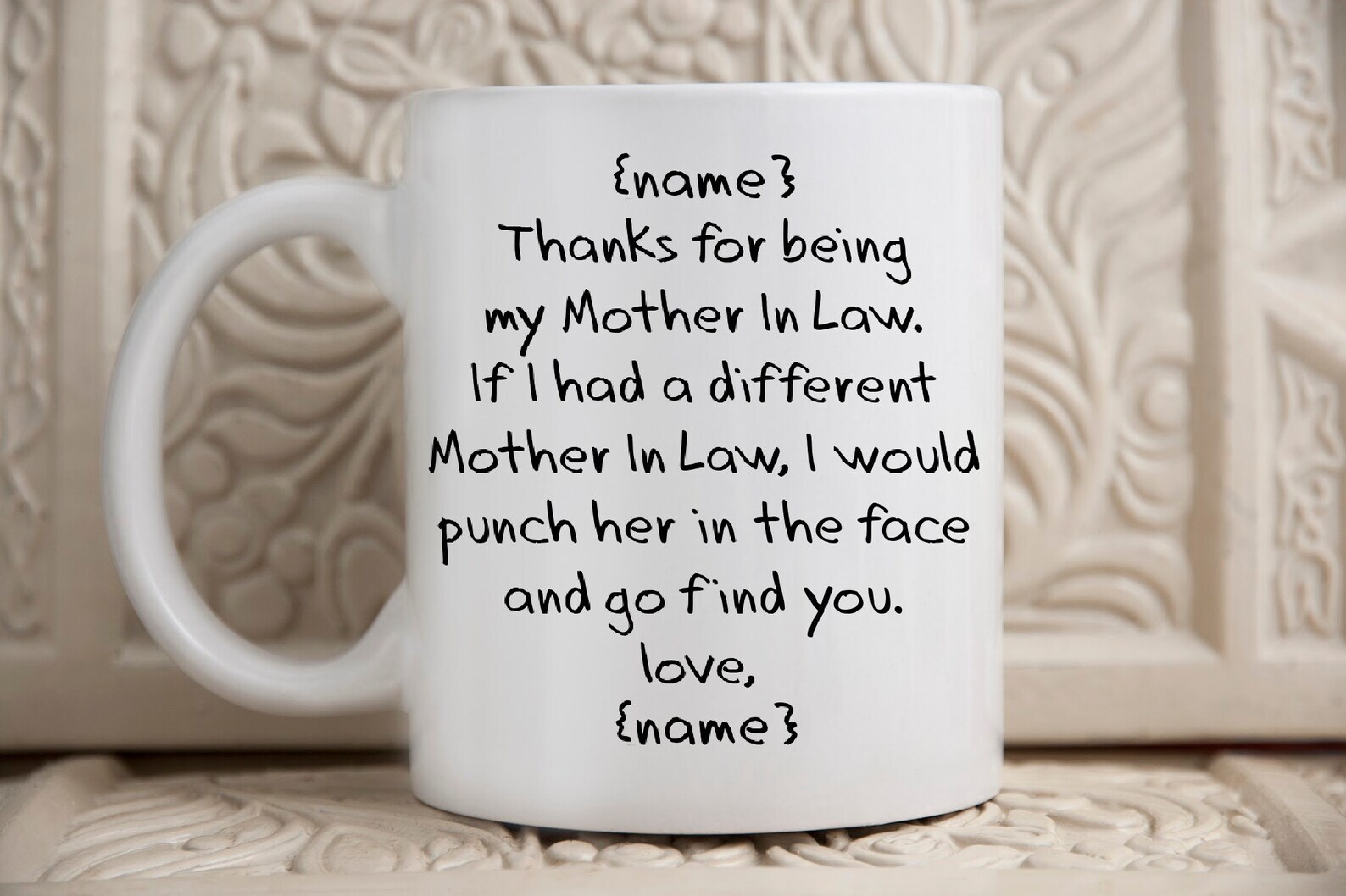 Personalized Mother In Law Mug Funny Gift For Mothers In Law Birthday Gift For