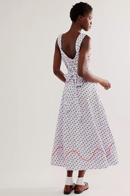 knee length dresses for ladies Free People Endless Summer Brandie Plaid Midi Dress – White Chocolate  Couture main image 1