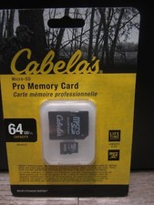 CABELA'S PRO MEMORY CARD 64GB MICRO SD NEW FREE FAST SHIPPING 