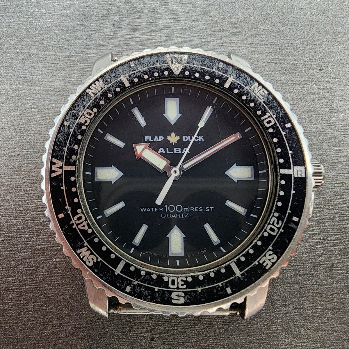 ■セイコーアルバ■FLAP DUCK Y101-6040■メンズ腕時計 Seiko Alba Flap Duck JDM Men's Y101 Quartz 36mm Watch