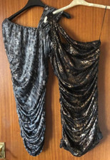 Heaven Sent Size 10 One Strap Silver AX Paris Size 12 Bodycon Dresses