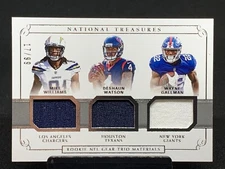 DeShaun Watson, Gallman & Williams Triple RC Relic #/99~2017 National Treasures