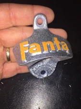 Fanta Bottle Opener Solid Metal Patina Mexican Soda Collector Cerveza Blemishes