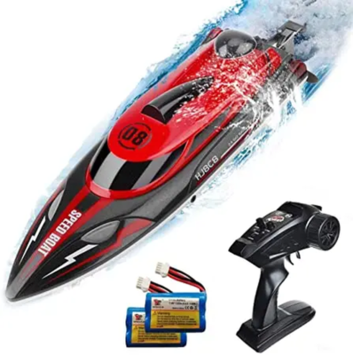 Bateau Télécommandé Rapide Pour Enfant Et Adulte - Modèle étanche, Jouet De Piscine Et Extérieur - Cadeau Idéal Pour Anniversaire Et Fêtes