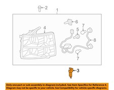 GM OEM Headlight Head Light Lamp-Headlamp Assembly Lower Support 15131738