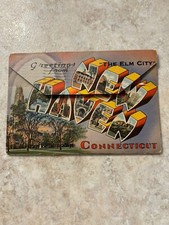 1943"Greetings From New Haven Connecticut" Fold out 9 card double pictures 1943"Greetings From New Haven Connecticut" Fold out 9 card double pictures