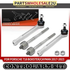 4x Front Inner & Outer Tie Rod Ends for Porsche 911 2012-2020 718 Cayman 17-23	