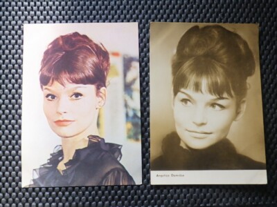 2 x Autogrammkarte Schauspieler / Angelica Domröse  / Progress -DEFA- DDR 1965