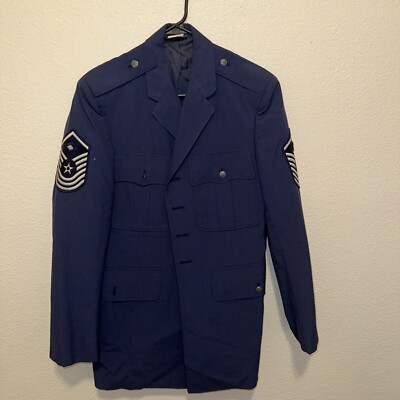 Vietnam US Air Force Coat 42R AF Blue 84 Tropical Wool Military