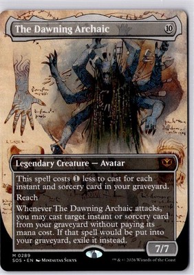 The Dawning Archaic (Borderless) Secrets of Strixhaven Regular NM M 0289