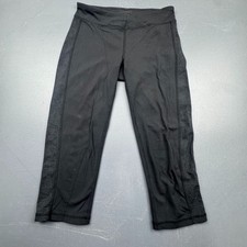 Athleta Capri Leggings Women  s Small Black Crop Activewear Performance Yoga Gym