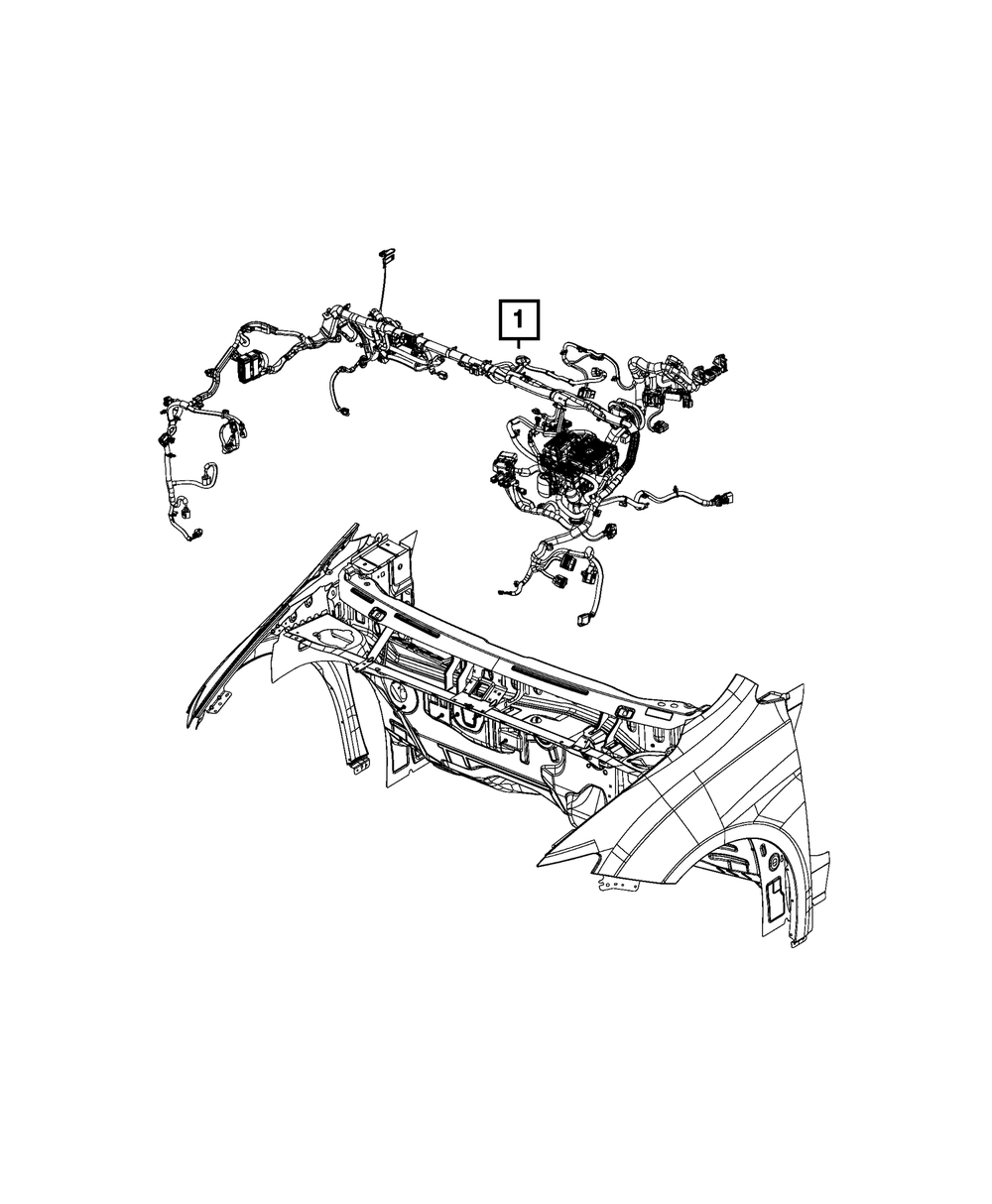 Genuine Mopar Dash Wiring 68568075AC
