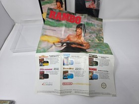 Rambo (Nintendo NES) Complete in Box (Cib) + Poster