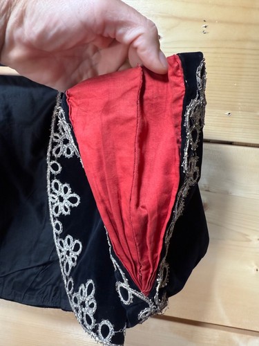 Vintage Metal Embroidery OLD Bolero Velvet Cropped Zouave Matador Jacket WOW! - Picture 5 of 19