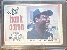 Topps 1974 Topps #1 Hank Aaron Atlanta Braves Base Set Baseball Card
