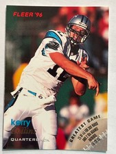1996 Fleer #19 Kerry Collins Carolina Panthers