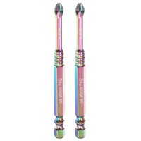 "2X PH2 Kreuzschlitz-Bit 1/4\" FüR Magnetisch"