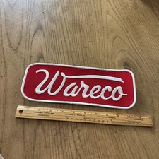 Rare Vintage NOS Large Patch Appliqué Advertising Wareco Gas Station IL