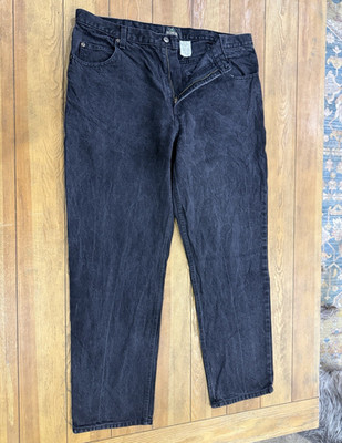 Vintage RedHead Men s Black Dark Wash Denim Jeans Relaxed Fit Straight Leg 