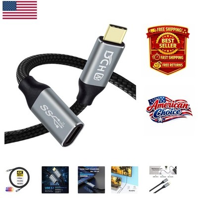 1.5ft USB Type C Cable - 4K Video, Fast 10Gbps Data Transfer