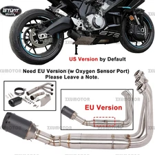 Exhaust System Header Pipe For CFMOTO 675 SR 675SS 675SR-R Carbon Fiber Muffler 