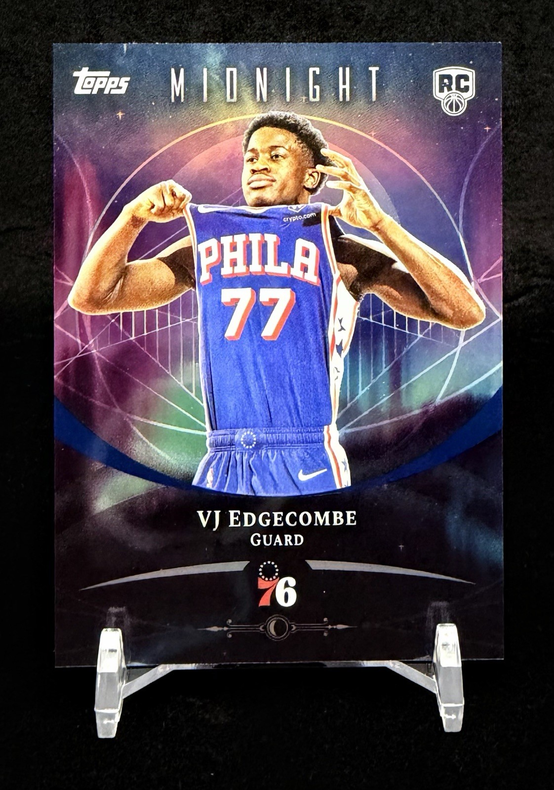 2025-26 Topps Midnight Zodiac VJ Edgecombe #63 Rookie RC