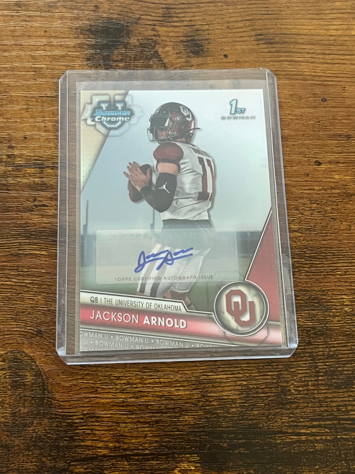 2023 Bowman University Chrome 1st Bowman Jackson Arnold Refractor Auto /499