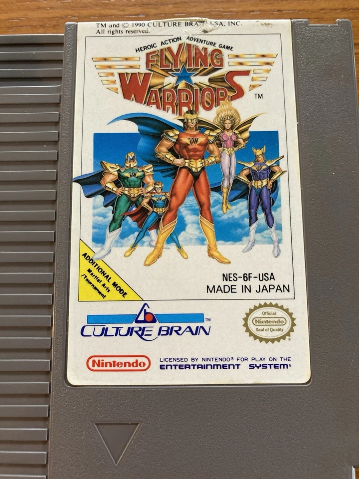 NES ~ FLYING WARRIORS ~ Nintendo Game 3 Screw NES-6F-USA Game Cart Only NTSC - Image 2 of 4