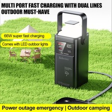 PD Power Bank 100000mAh Large Capacity 66W Super Fast Charging Portable Outdoor