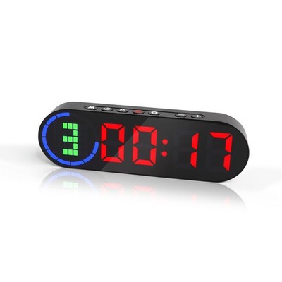 LUCORB Portable Gym Timer for Home Interval Workout Black+red 